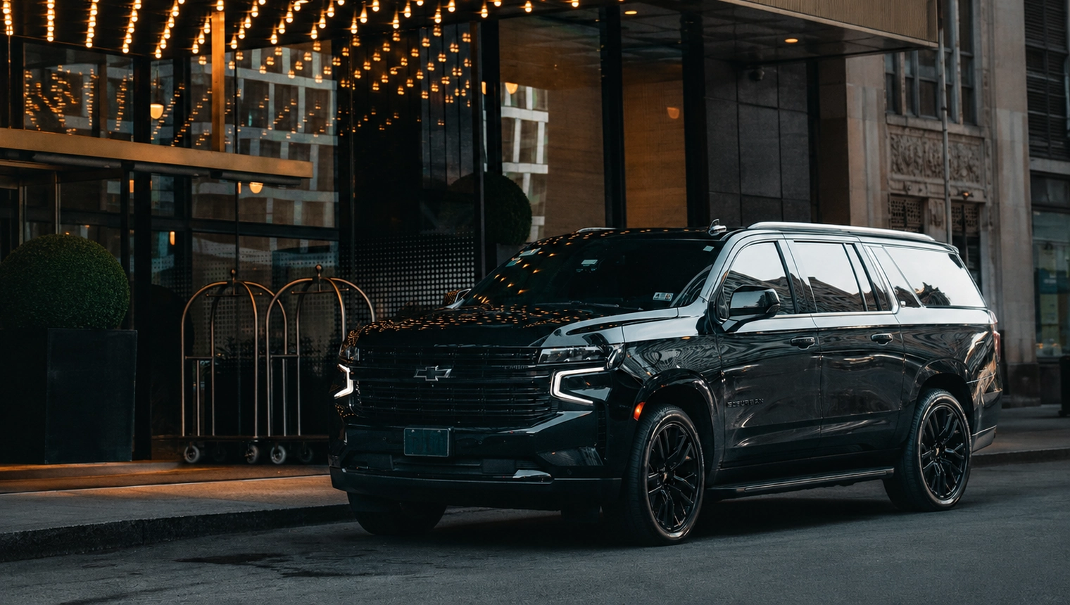 Private vehicle ready for an O’Hare airport transfer